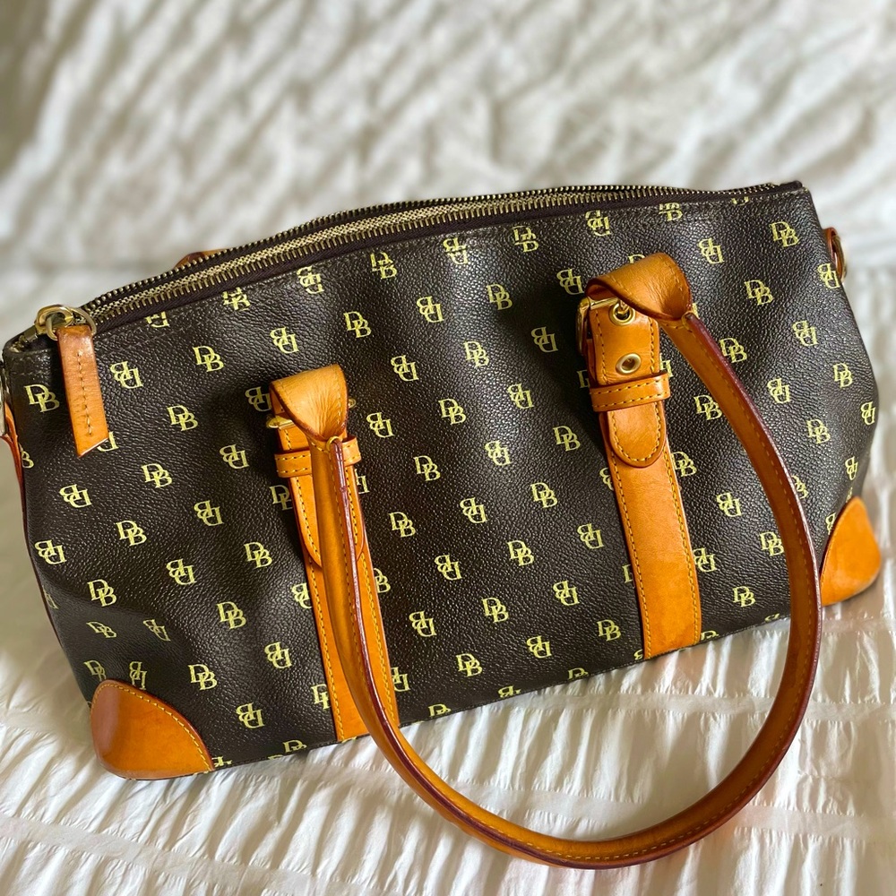 Dooney and Burke leather purse with registration